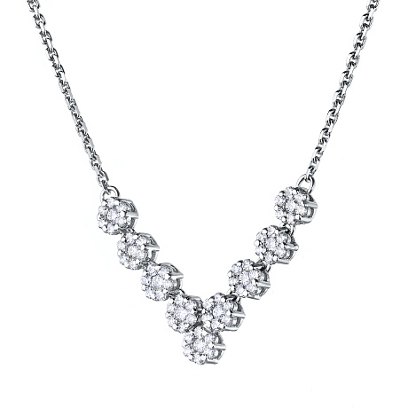 Колье из белого золота