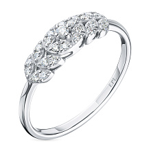 Кольцо из белого золота с бриллиантами