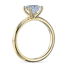 Помолвочное кольцо из желтого золота с бриллиантом