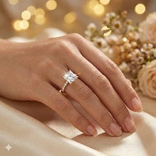 Кольцо из желтого золота c бриллиантами